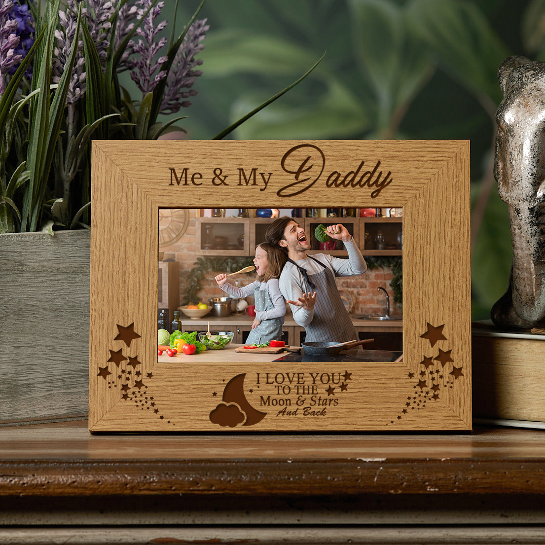 Me and My Daddy Love You To The Moon Photo Frame Gift Daddy Photo Frame ukgiftstoreonline