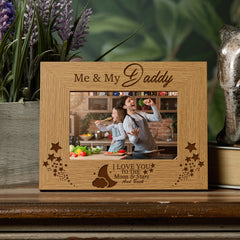 Me and My Daddy Love You To The Moon Photo Frame Gift