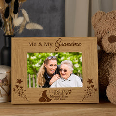 Me and My Grandma Love You To The Moon Photo Frame Gift Grandma Photo Frame ukgiftstoreonline