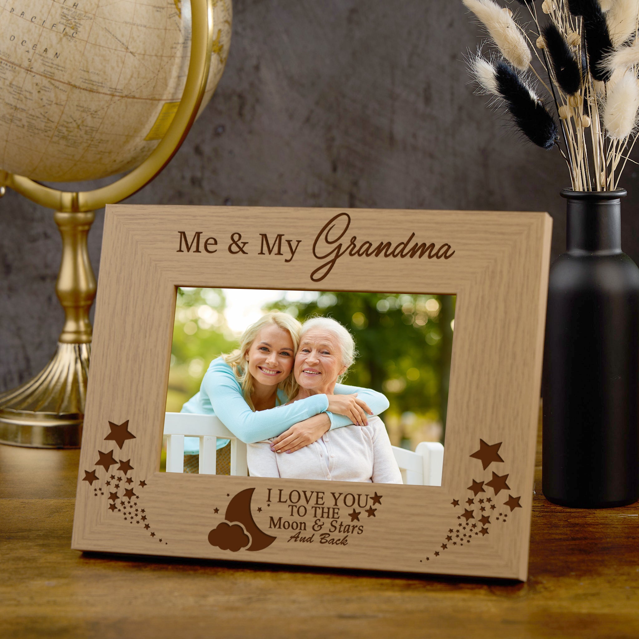 Me and My Grandma Love You To The Moon Photo Frame Gift Grandma Photo Frame ukgiftstoreonline