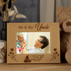 Me and My Uncle Love You To The Moon Photo Frame Gift Uncle Photo Frame ukgiftstoreonline