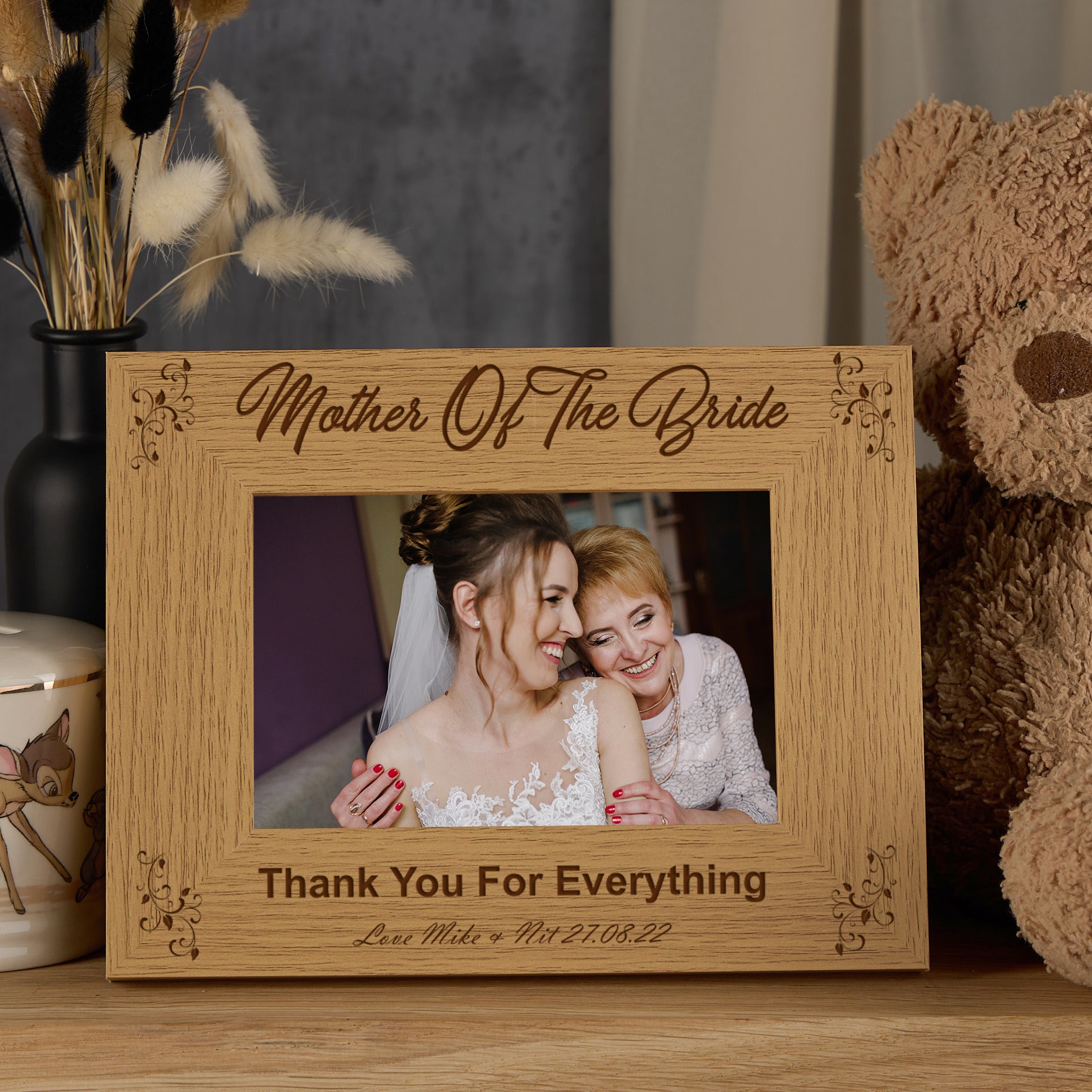 Personalised Mother Of The Bride Photo Frame Wedding Gift wedding photo frame ukgiftstoreonline