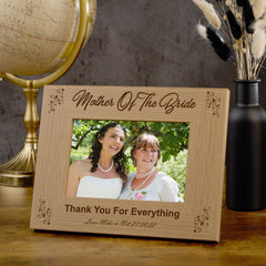 Personalised Mother Of The Bride Photo Frame Wedding Gift wedding photo frame ukgiftstoreonline