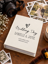 Personalised Wedding Day Photo Album With Sleeves 100 x 6x4 Capacity Personalised Photo Album ukgiftstoreonline