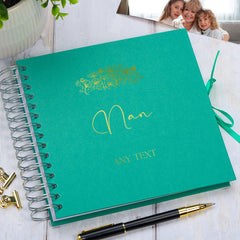 Personalised Nan Scrapbook Photo Album With Sentiment Multiple Colours