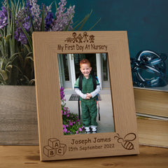 Personalised First Day At Nursery Photo Frame Gift Photo Frame ukgiftstoreonline