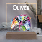Personalised LED Lamp, Kids Night Light Gift, Gamer Light, Birthday Gifts for Kids, Game Controller