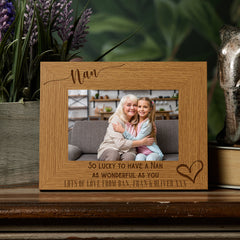 Personalised Nan As Wonderful As You Photo Frame gift