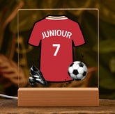 Personalised LED Football Lamp, Kids Night Light Gift, Birthday Gifts for Kids, Kids Bedroom Various Teams