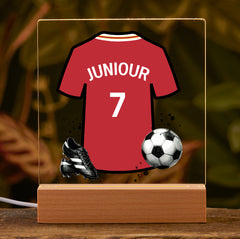 Personalised LED Football Lamp, Kids Night Light Gift, Birthday Gifts for Kids, Kids Bedroom Various Teams