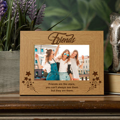 Friends Are Like Stars Wooden Photo Frame Gift