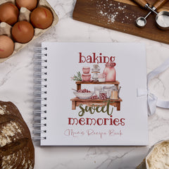 Personalised Recipe Book, Cook Book, Baking Sweet Memories
