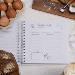 Personalised Christmas Recipe Book, Cook Book, Bakers Gingerbread Theme