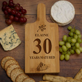 Personalised Cheese board Gift Engraved Paddle Board Any Age Birthday