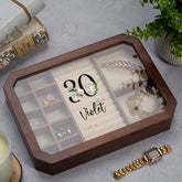 Luxury Large Wooden Jewellery Box Gift 30th Birthday For Her
