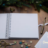 Personalised Christmas Family Baby Couples Memory Book With Foil Print