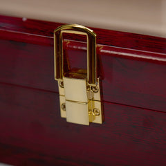 Personalised 10 Watches Luxury Wood And Glass Watch Box Gift With Gears