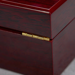 Personalised 10 Watches Luxury Wood And Glass Watch Box Gift With Gears