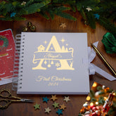 Personalised Christmas Family Baby Couples Memory Book With Foil Print