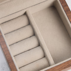 Luxury Wooden Personalised Initial Jewellery Box Gift For Her