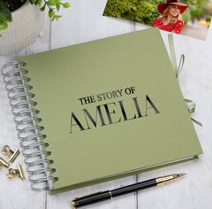 Personalised The Story Of Memories Love Themed Multiple Colour Scrapbook Photo Album