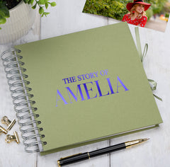 Personalised The Story Of Memories Love Themed Multiple Colour Scrapbook Photo Album