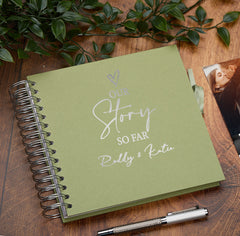 Personalised Our Story So Far Love Themed Multiple Colour Scrapbook Photo album