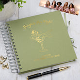 Personalised Girl in Glass Hen Night Memory Book Hen Party Scrapbook Album Photo Album ukgiftstoreonline