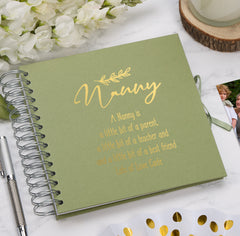 Personalised Nanny Multiple Colour Scrapbook Photo Album Gift With Sentiment