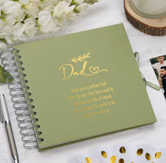 Personalised Dad Multiple Colours Scrapbook or Photo Album Gift With Sentiment