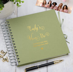 Personalised Elegant Multiple Colour Hen Do Guest Book Scrapbook or Photo Album