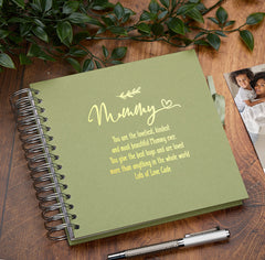 Personalised Mummy Multiple Colour Scrapbook or Photo Album Gift With Sentiment
