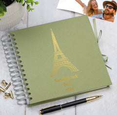 Personalised Paris, France Multiple Colour Scrapbook Photo Album Memory Keepsake Gift