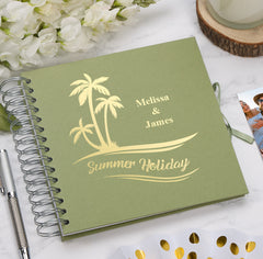 Personalised Tropical Paradise Summer Holidays Journal Album Multiple Colour Scrapbook