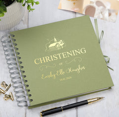 Personalised Christening Day Multiple Colour Scrapbook Photo album Guestbook