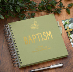 Personalised Baptism Multiple Colour Scrapbook, Guest Book or Photo Album Gift