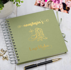 Personalised Hen Do Last Rodeo Multiple Colours Scrapbook Photo Album Guest Book