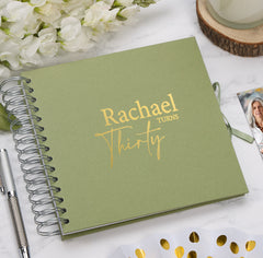 Personalised Any Name and Age Birthday Multiple Colour Scrapbook Memory Photo Album