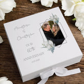 Personalised Custom Photo 60th Anniversary Keepsake Box Wedding Day Memory Gifts Married-Engaged Couple Gift