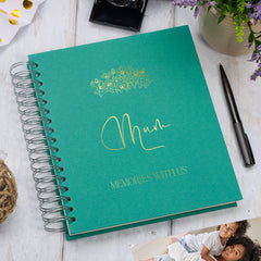 Personalised Large Mum Photo Album With Sentiment Multiple Colours