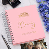Personalised Large Nanny Photo Album With Sentiment Multiple Colours