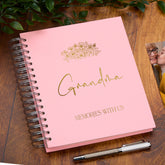 Personalised Large Grandma Photo Album With Sentiment Multiple Colours Photo Album ukgiftstoreonline Pink 4x6 Inch Album