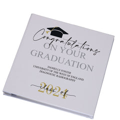 Personalised Class Of Year Graduation Photo Album With Linen Cover