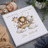 Personalised Dream Big Little One Self-Adhesive Linen Photo Album Memory Book Linen Photo Album ukgiftstoreonline
