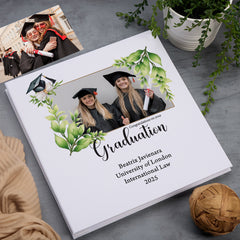 Large Personalised Linen Graduation Photo Album Custom Photos Graduation Day Memory Storage Album Linen Photo Album ukgiftstoreonline