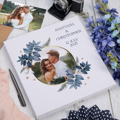 Personalised Large Linen Photo Album Love - Wedding - Anniversary Custom Photos Memory Storage Keepsake Album