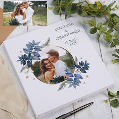 Personalised Large Linen Photo Album Love - Wedding - Anniversary Custom Photos Memory Storage Keepsake Album