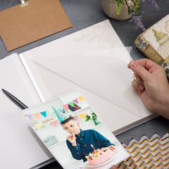 Large Linen Cover 13th Birthday Gift For Her Or Him With Star Design Photo Album photo album ukgiftstoreonline