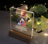 Personalised Grandparents Photo Memorial Lamp Night Light Condolence Sympathy Gift