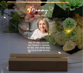 Personalised Mummy Photo Memorial Lamp Night Light Condolence Sympathy Gift